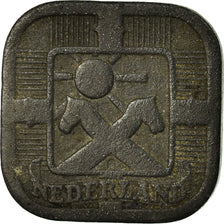 Coin, Netherlands, Wilhelmina I, 5 Cents, 1941, VF(30-35), Zinc, KM:172