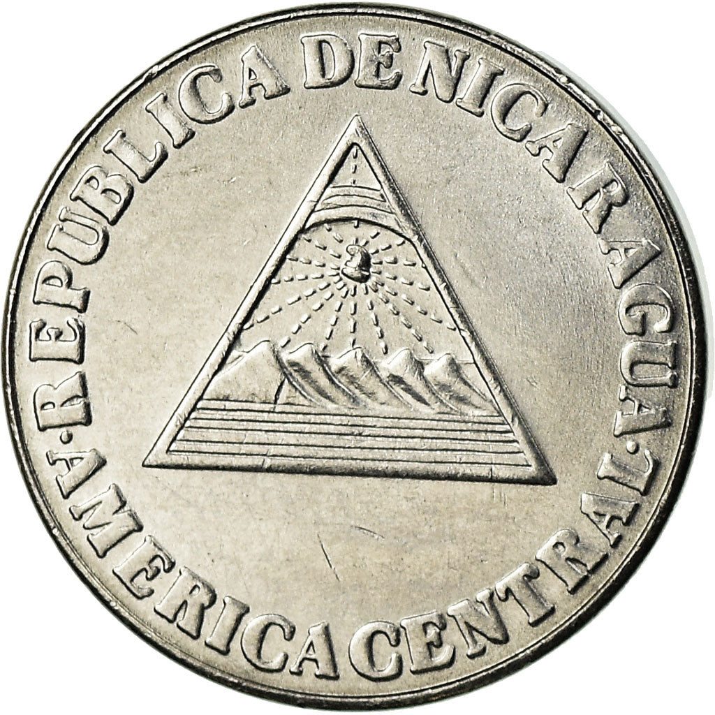 Coin, Nicaragua, 5 Centavos, 1994, EF(40-45), Chromium Plated Steel, KM:80