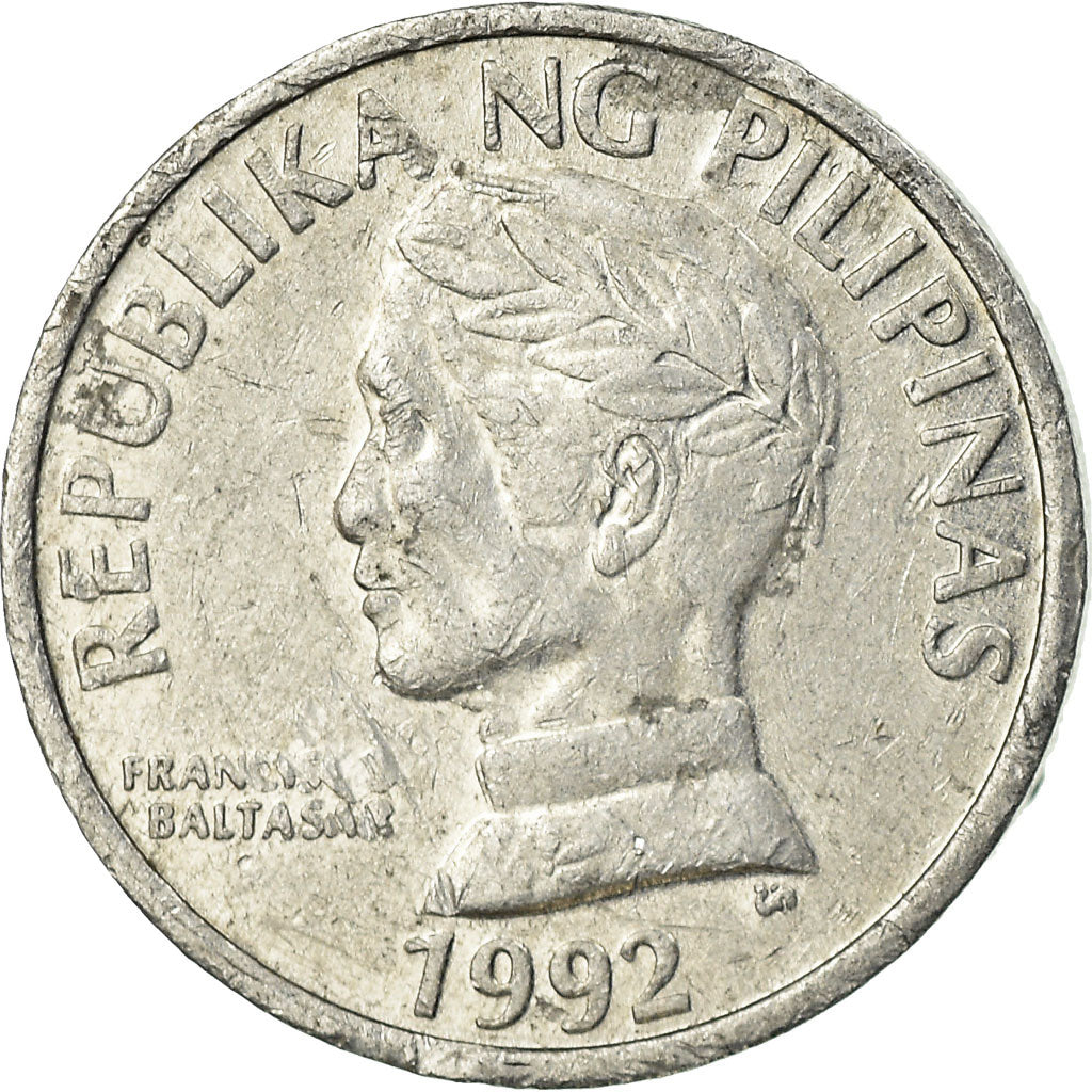 Coin, Philippines, 10 Sentimos, 1992, EF(40-45), Aluminum, KM:240.2