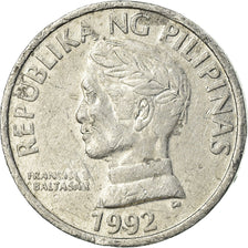Coin, Philippines, 10 Sentimos, 1992, EF(40-45), Aluminum, KM:240.2