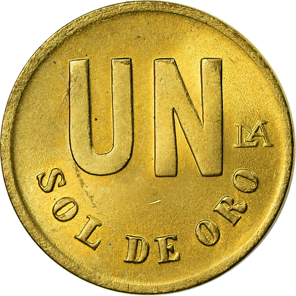 Moneta, Peru, Sol, 1978, Lima, EF(40-45), Mosiądz, KM:266.2