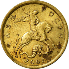 Moneta, Russia, 10 Kopeks, 2005, Saint-Petersburg, VF(30-35), Mosiądz, KM:602