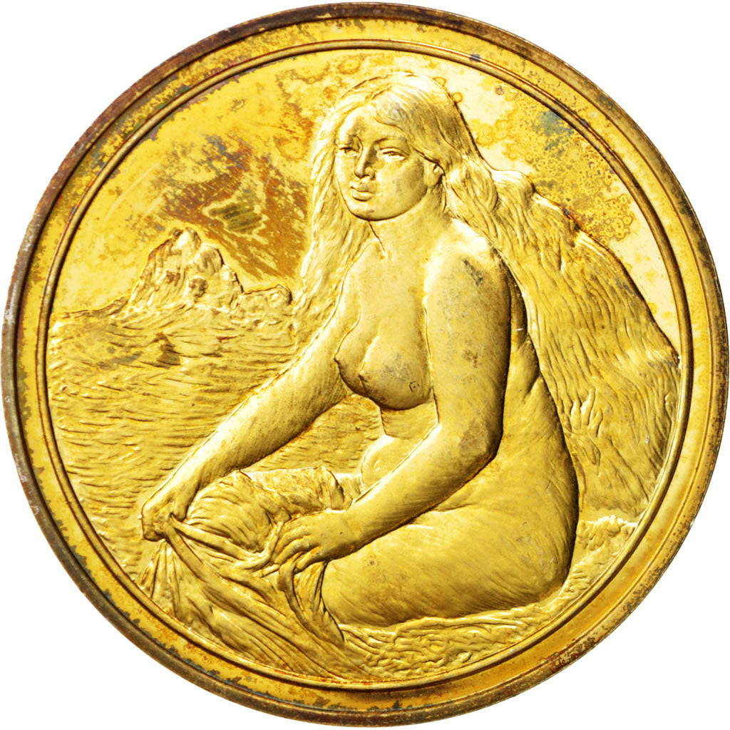 FRANCE, Arts & Culture, French Fifth Republic, Medal, AU(55-58), Vermeil, 44,...