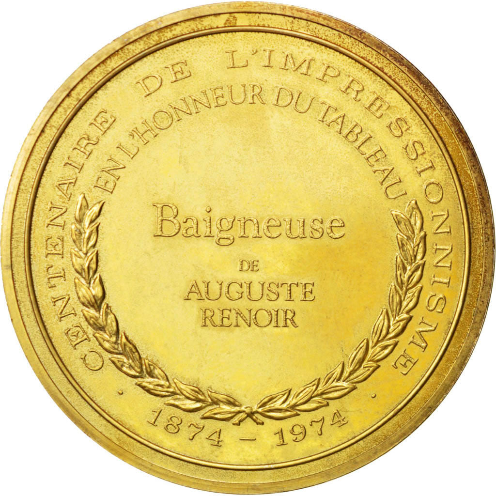 FRANCE, Arts & Culture, French Fifth Republic, Medal, AU(55-58), Vermeil, 44,...