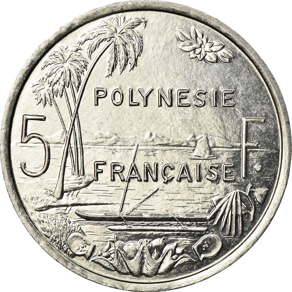 Monnaie, French Polynesia, 5 Francs, 2001, Paris, SUP, Aluminium, KM:12