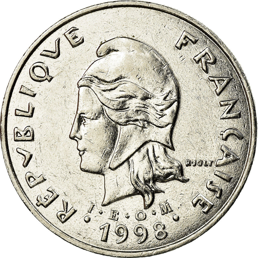 Coin, French Polynesia, 50 Francs, 1998, Paris, EF(40-45), Nickel, KM:13