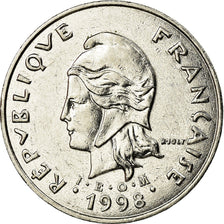 Coin, French Polynesia, 50 Francs, 1998, Paris, EF(40-45), Nickel, KM:13