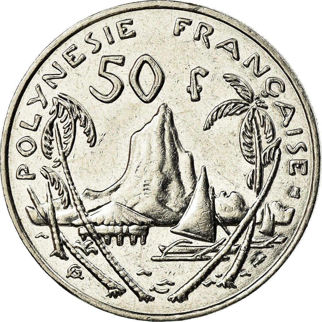 Coin, French Polynesia, 50 Francs, 1998, Paris, EF(40-45), Nickel, KM:13