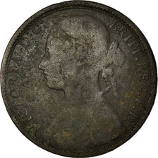 Coin, Great Britain, Victoria, Penny, 1877, VF(20-25), Bronze, KM:755