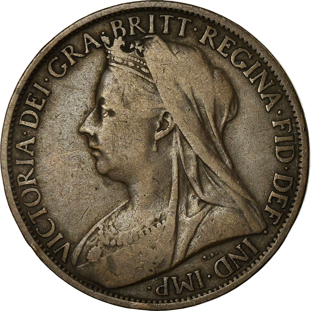 Coin, Great Britain, Victoria, Penny, 1901, VF(30-35), Bronze, KM:790