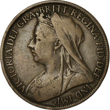 Coin, Great Britain, Victoria, Penny, 1901, VF(30-35), Bronze, KM:790