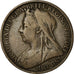 Coin, Great Britain, Victoria, Penny, 1901, VF(30-35), Bronze, KM:790