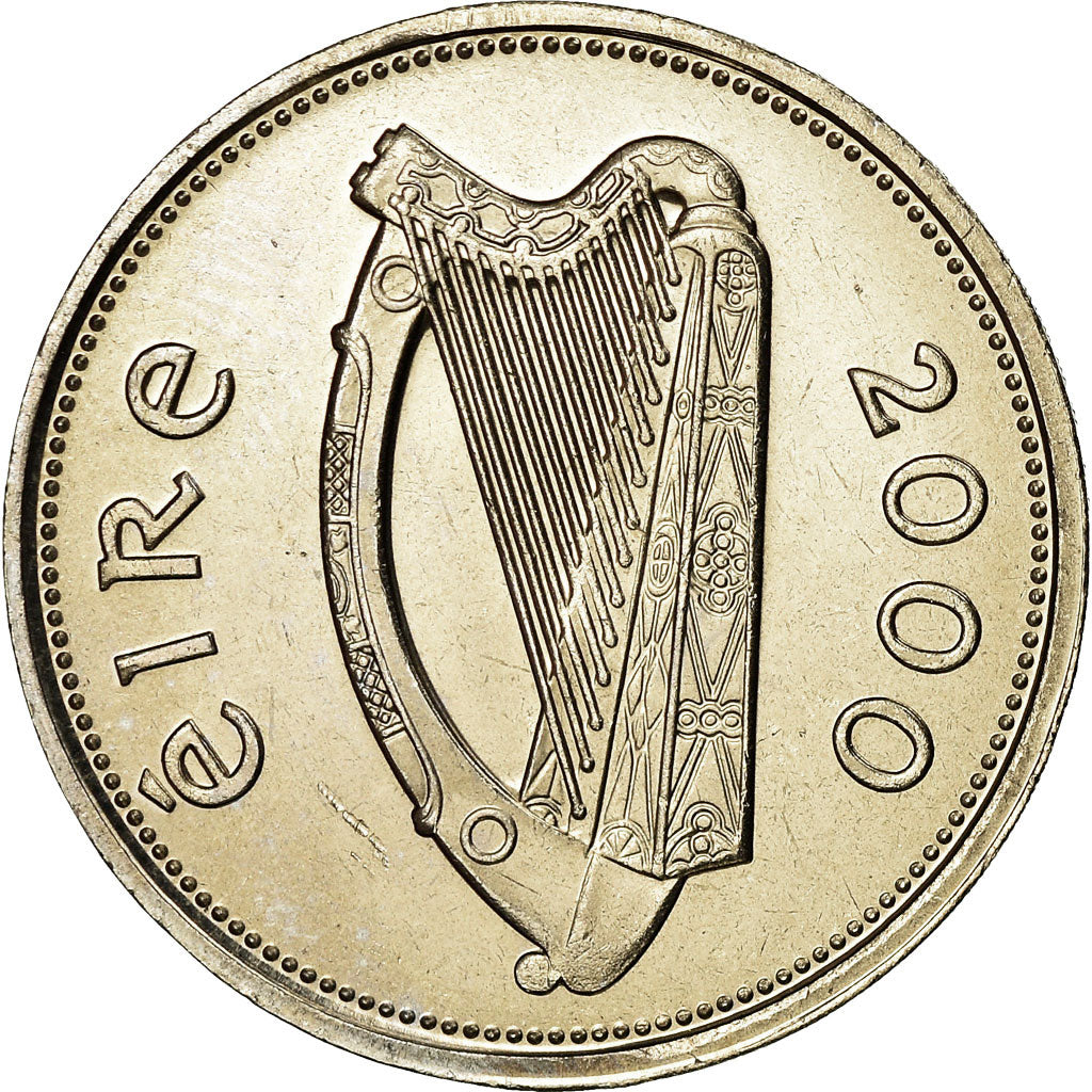 Coin, IRELAND REPUBLIC, Punt, Pound, 2000, EF(40-45), Copper-nickel, KM:27