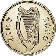 Coin, IRELAND REPUBLIC, Punt, Pound, 2000, EF(40-45), Copper-nickel, KM:27