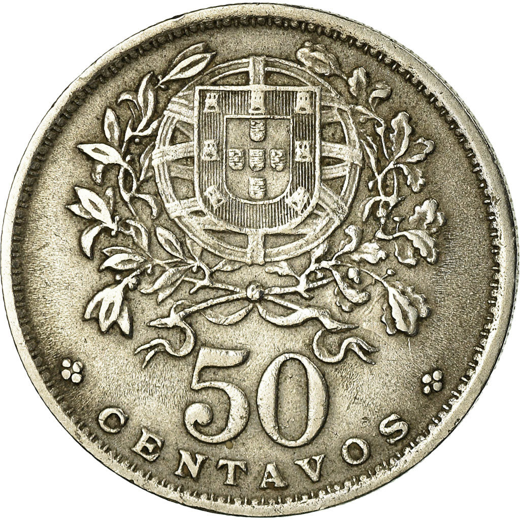 Coin, Portugal, 50 Centavos, 1951, EF(40-45), Copper-nickel, KM:577