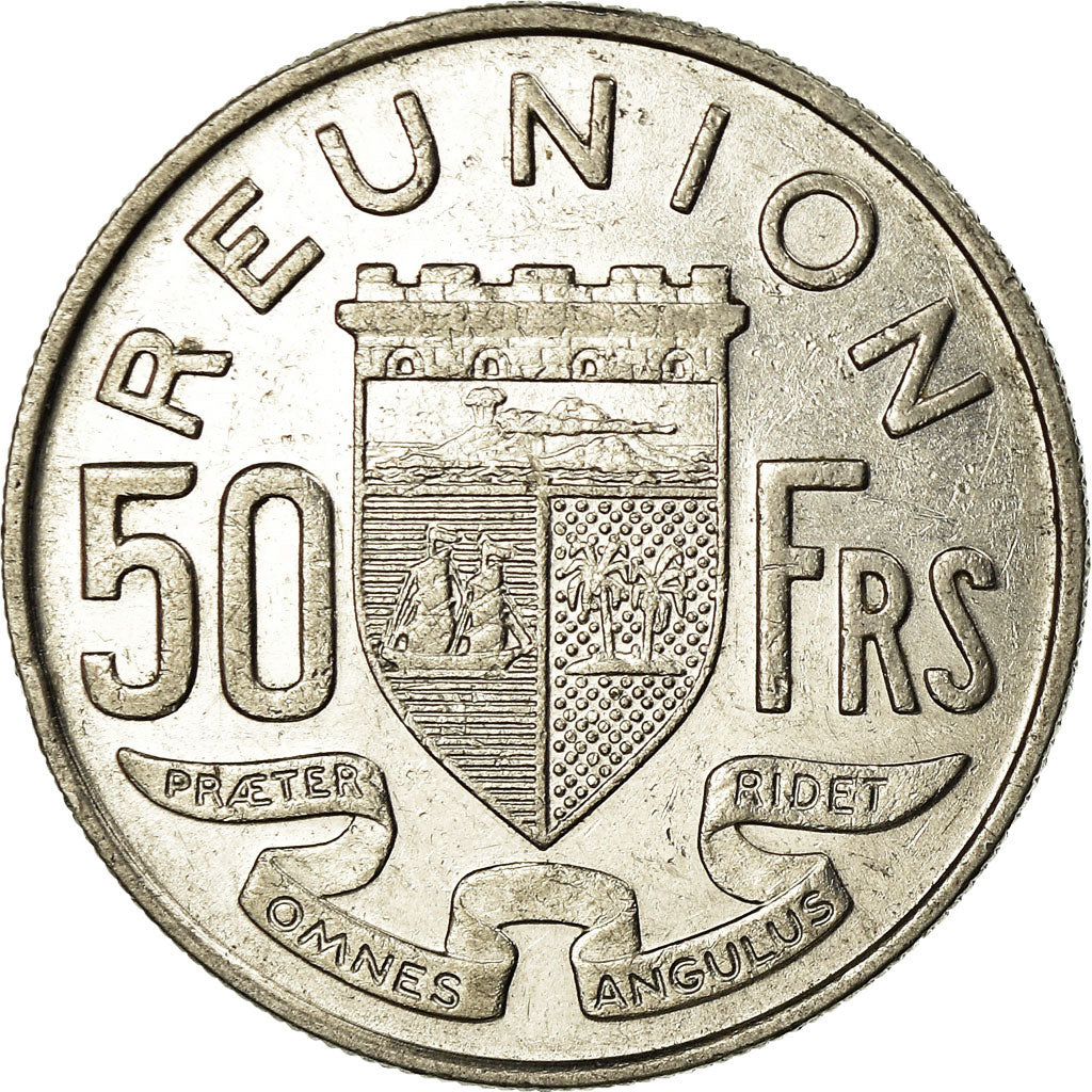 Coin, Réunion, 50 Francs, 1962, EF(40-45), Nickel, KM:12