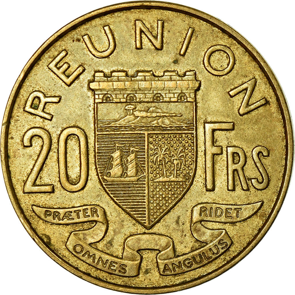 Coin, Réunion, 20 Francs, 1970, EF(40-45), Aluminum-Nickel-Bronze, KM:11a