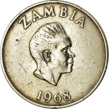 Munten, Zambia, 10 Ngwee, 1968, British Royal Mint, ZF, Copper-Nickel-Zinc