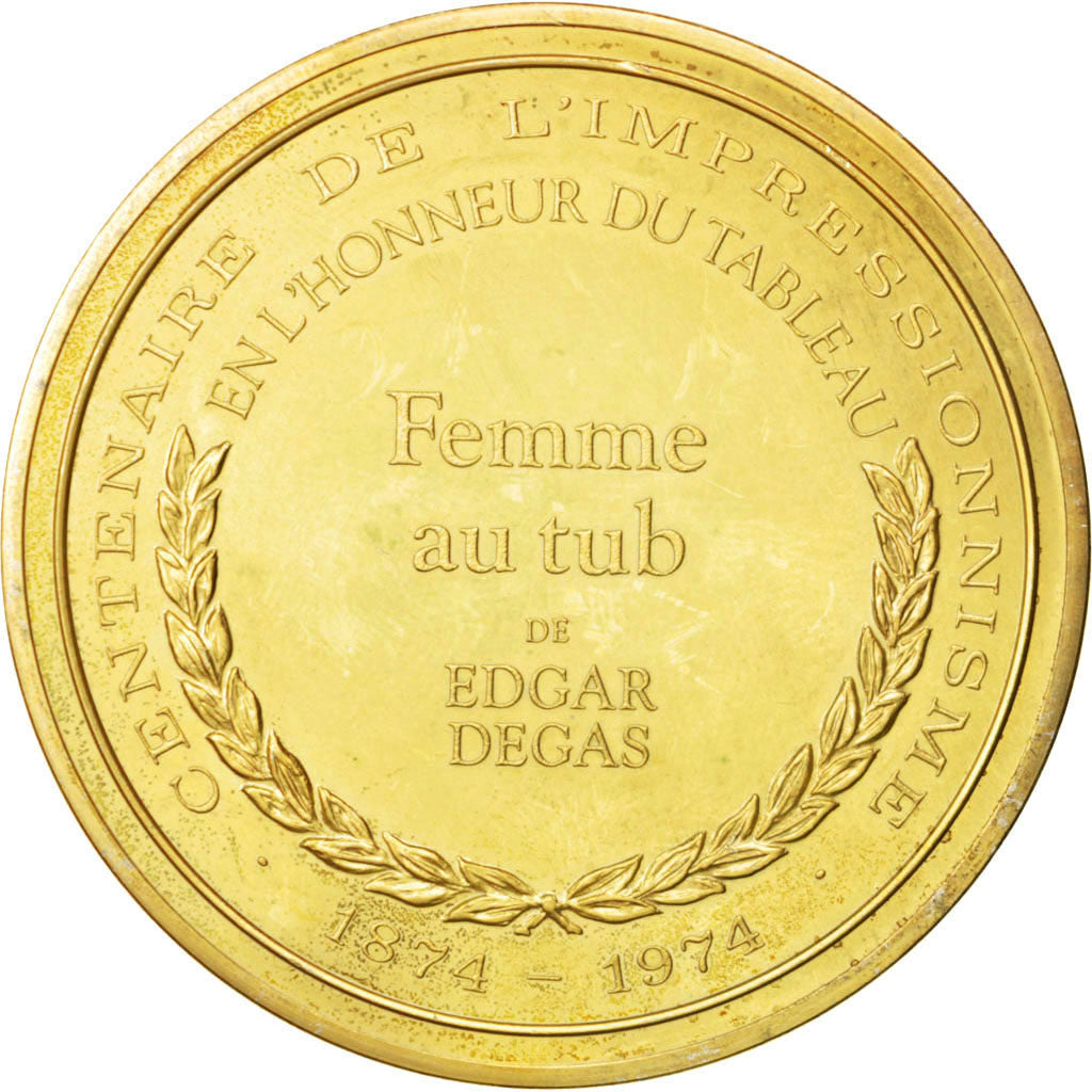 FRANCE, Arts & Culture, French Fifth Republic, Medal, AU(55-58), Vermeil, 32.40