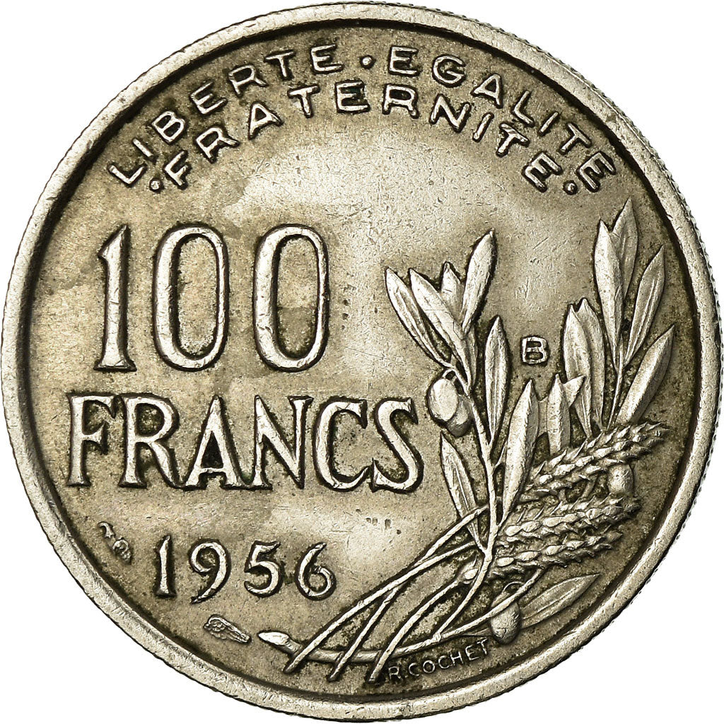 Monnaie, France, Cochet, 100 Francs, 1956, Beaumont - Le Roger, TTB