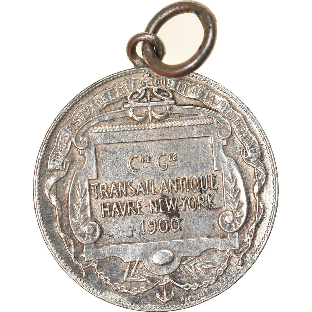 France, Médaille, Compagnie Générale Transatlantique, Havre/New-York