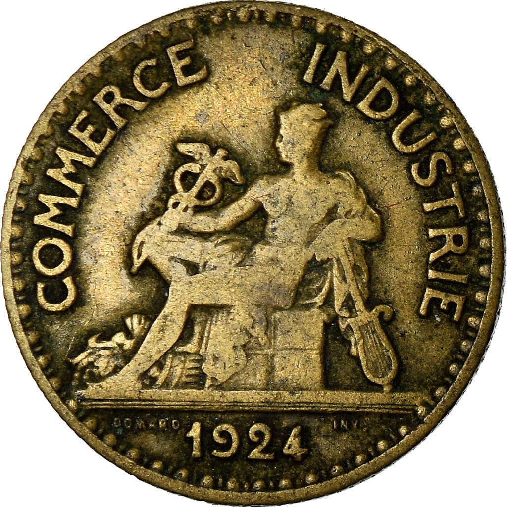 Coin, France, Chambre de commerce, 50 Centimes, 1924, Paris, VF(30-35)
