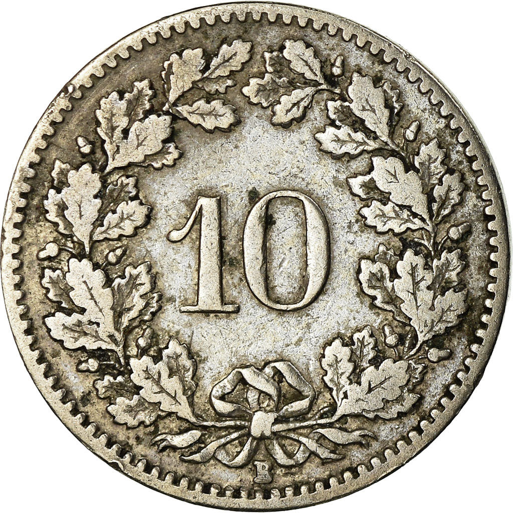 Monnaie, Suisse, 10 Rappen, 1908, Bern, TTB, Copper-nickel, KM:27