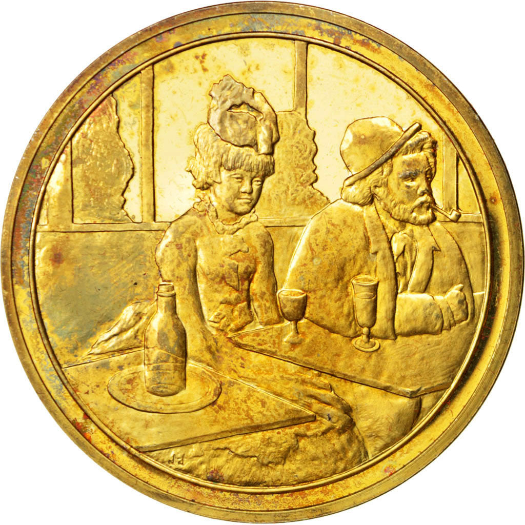 FRANCE, Arts & Culture, French Fifth Republic, Medal, AU(55-58), Vermeil, 44,...