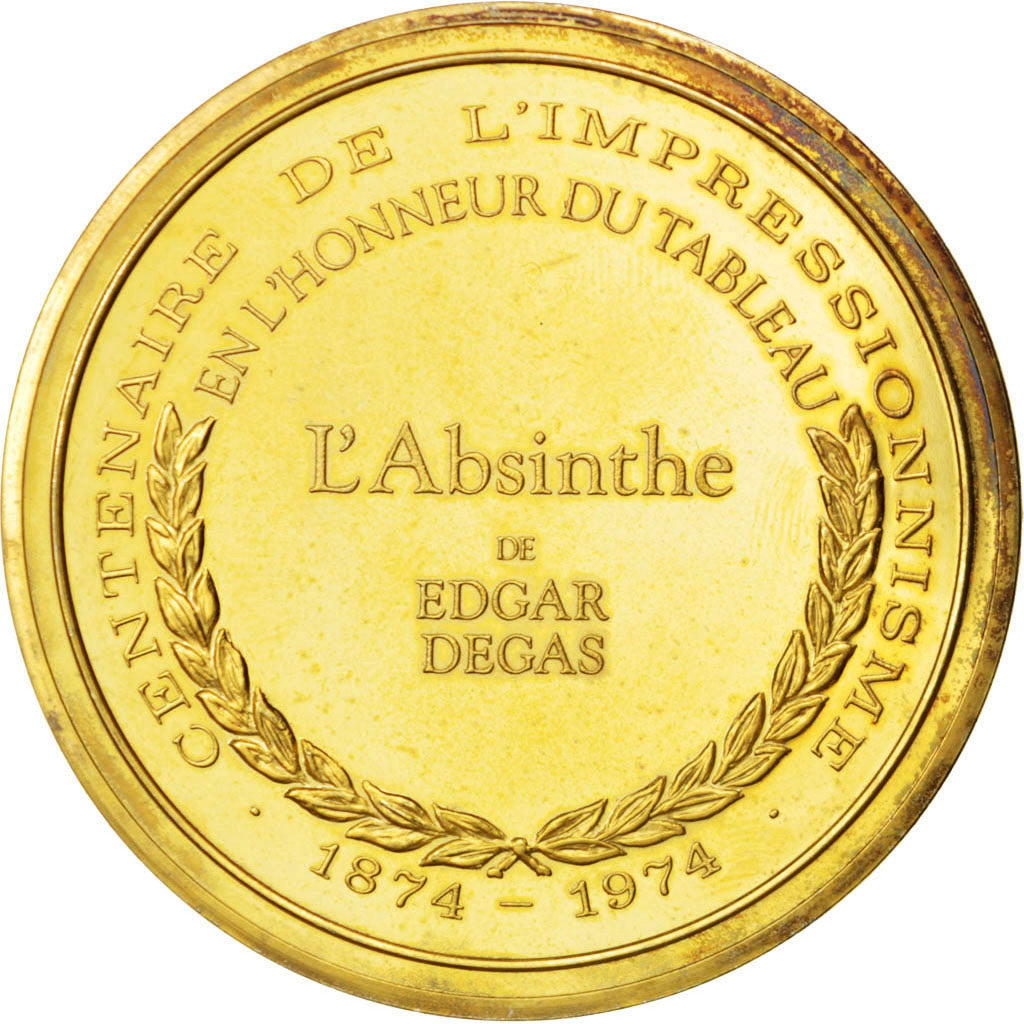 FRANCE, Arts & Culture, French Fifth Republic, Medal, AU(55-58), Vermeil, 44,...