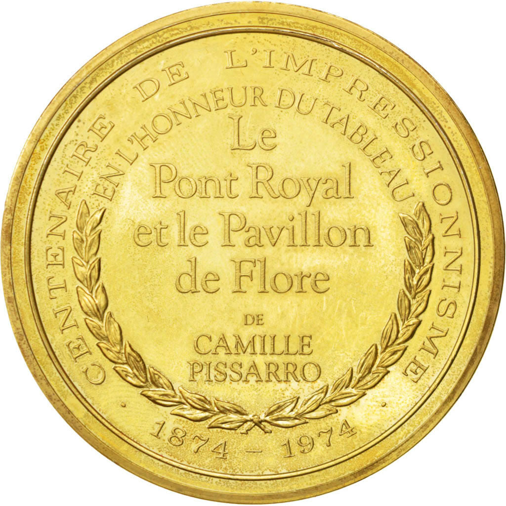 FRANCE, Arts & Culture, French Fifth Republic, Medal, AU(55-58), Vermeil, 44,...