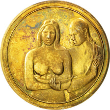 FRANCE, Arts & Culture, French Fifth Republic, Medal, AU(55-58), Vermeil, 44,...
