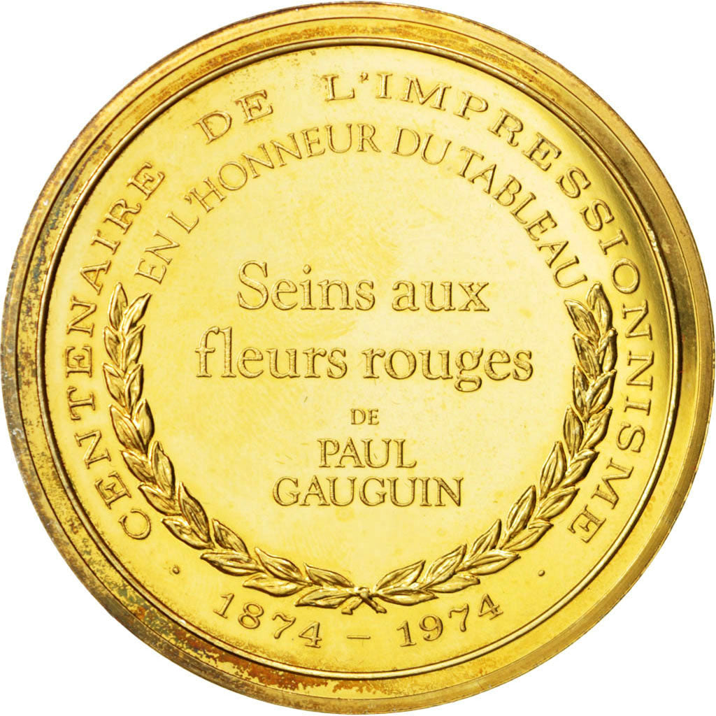 FRANCE, Arts & Culture, French Fifth Republic, Medal, AU(55-58), Vermeil, 44,...
