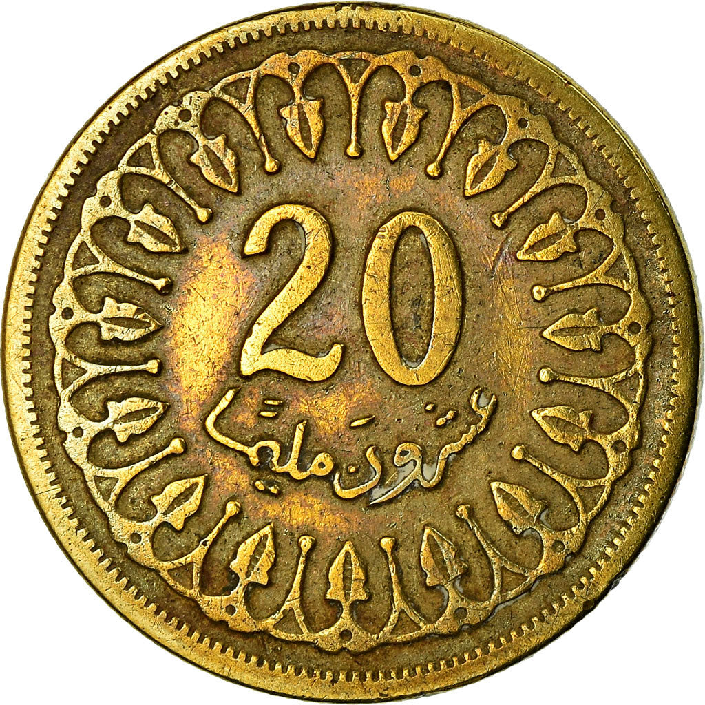 Moneta, Tunisia, 20 Millim, 1960, Paris, BB, Ottone, KM:307