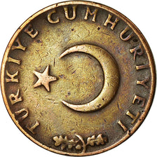 Coin, Turkey, 10 Kurus, 1967, EF(40-45), Bronze, KM:891.1