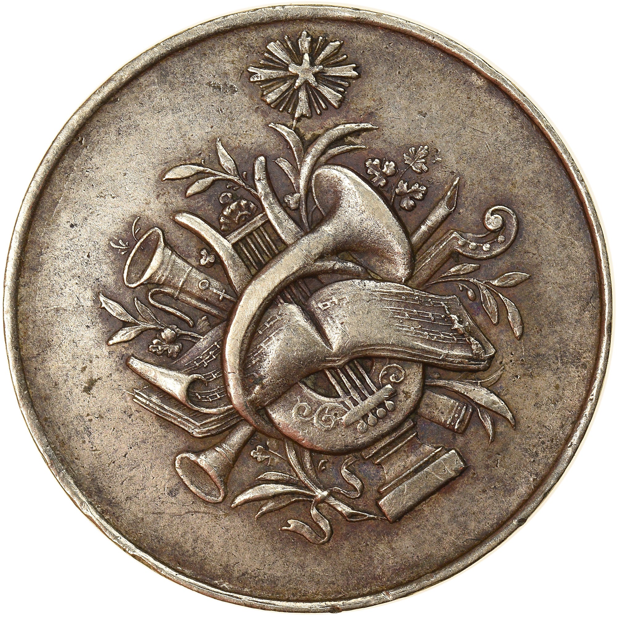 Suiza, medalla, Souvenir du Concert Helvétique, Genève, 1856, MBC+, Plata