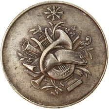 Suiza, medalla, Souvenir du Concert Helvétique, Genève, 1856, MBC+, Plata