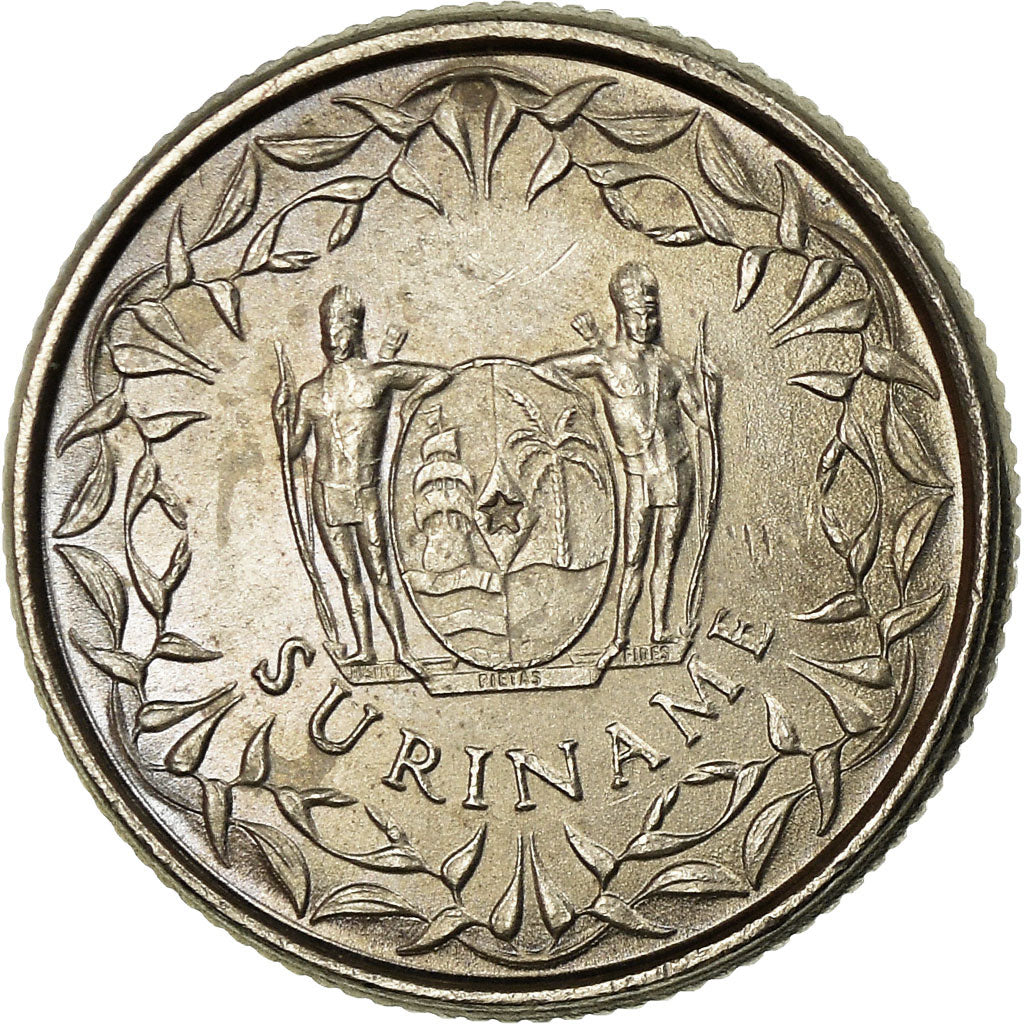 Coin, Surinam, 10 Cents, 1976, EF(40-45), Copper-nickel, KM:13