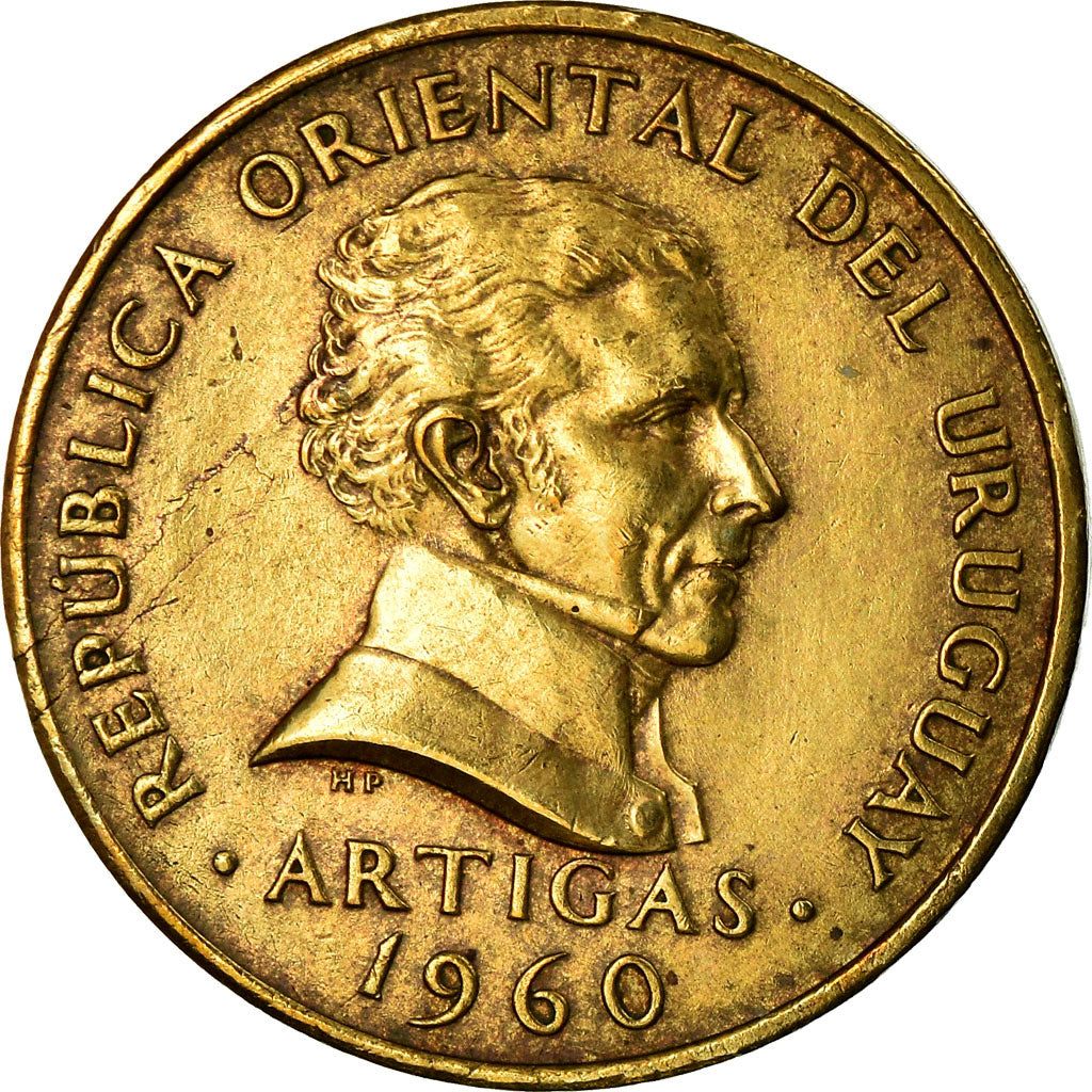 Münze, Uruguay, 5 Centesimos, 1960, Santiago, SS, Nickel-brass, KM:38