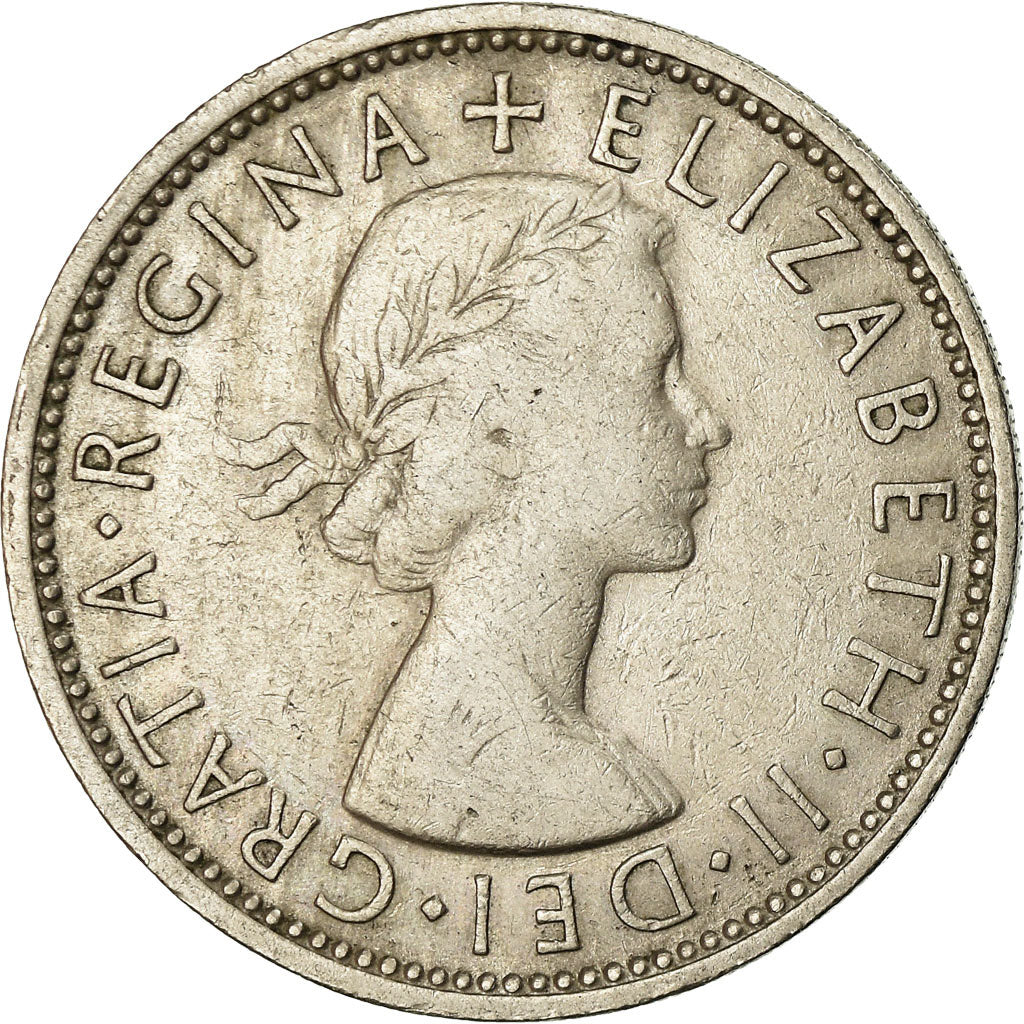 Coin, Great Britain, Elizabeth II, Florin, Two Shillings, 1963, EF(40-45)