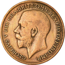 Coin, Great Britain, George V, Penny, 1918, EF(40-45), Bronze, KM:810