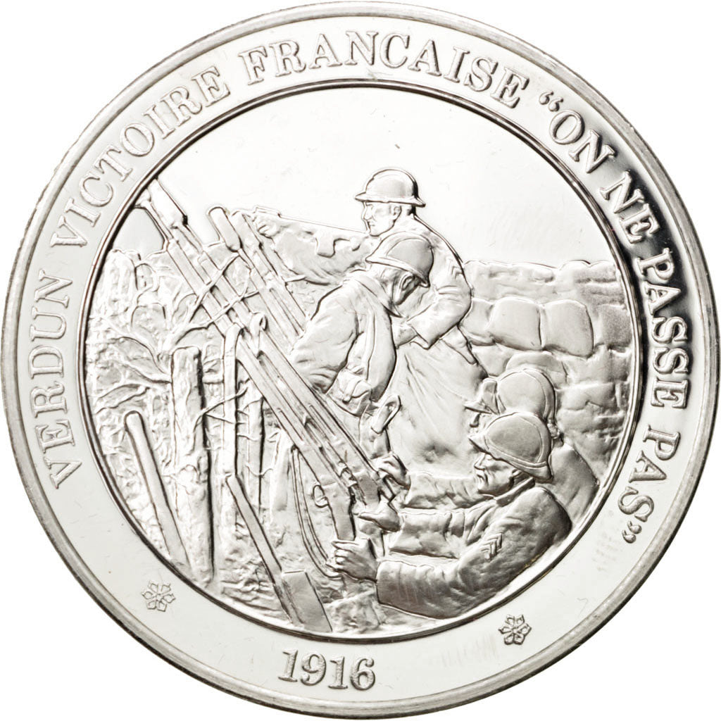 FRANCE, Arts & Culture, French Fifth Republic, Medal, MS(65-70), Silver, 44,...