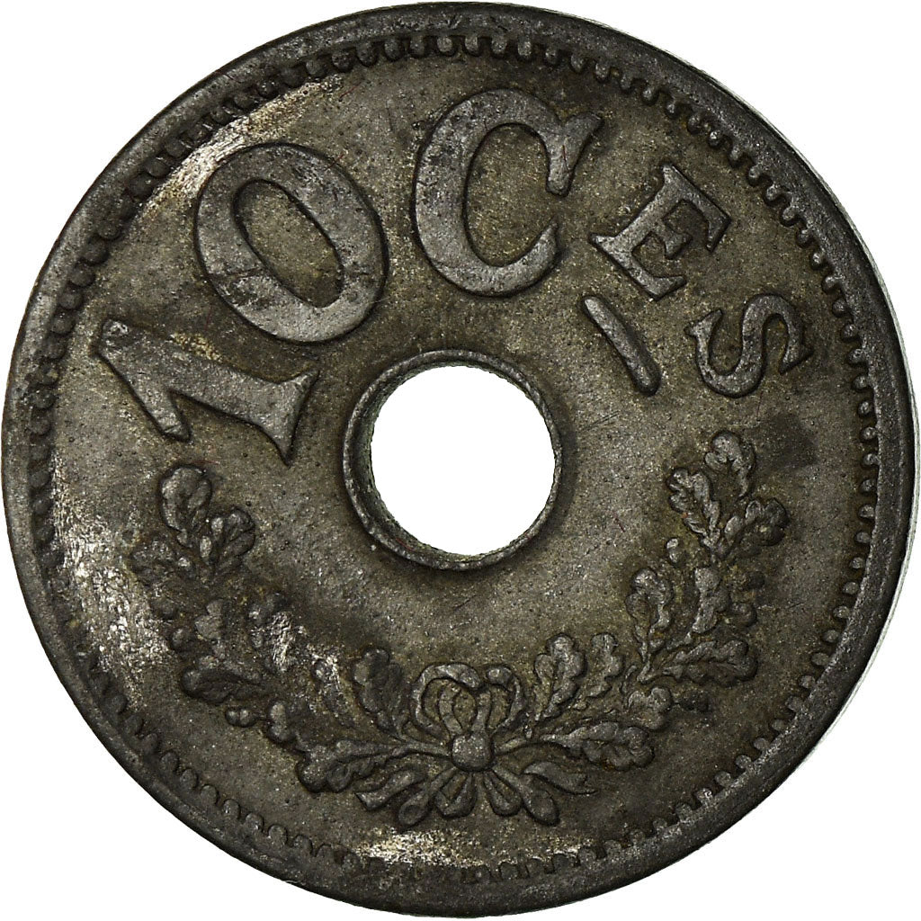 Moneta, Luksemburg, Marie Adelaide, 10 Centimes, 1915, VF(30-35), Cynk, KM:28