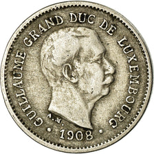 Coin, Luxembourg, William IV, 5 Centimes, 1908, VF(30-35), Copper-nickel, KM:26
