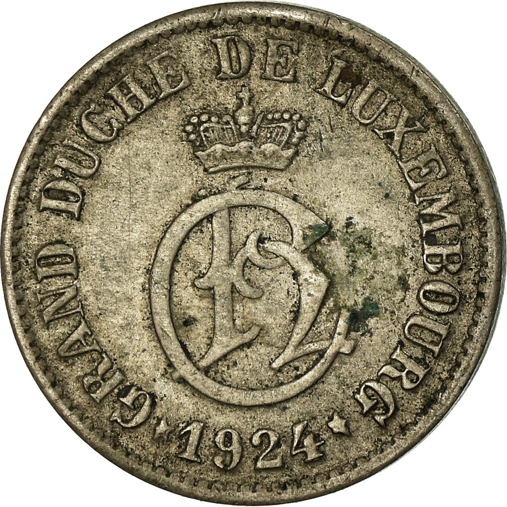 Coin, Luxembourg, Charlotte, 5 Centimes, 1924, VF(30-35), Copper-nickel, KM:33