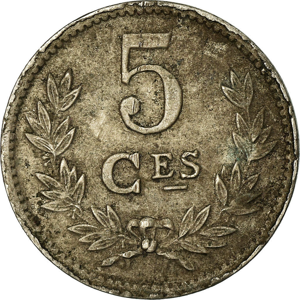 Coin, Luxembourg, Charlotte, 5 Centimes, 1924, VF(30-35), Copper-nickel, KM:33