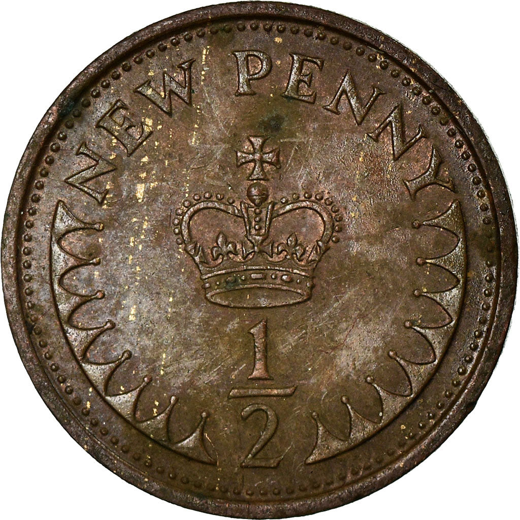 Coin, Great Britain, Elizabeth II, 1/2 New Penny, 1978, VF(30-35), Bronze