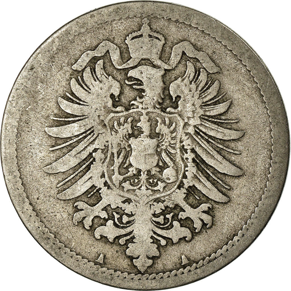 Coin, GERMANY - EMPIRE, Wilhelm I, 10 Pfennig, 1876, Berlin, VF(30-35)