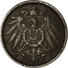 Moneta, GERMANIA - IMPERO, 5 Pfennig, 1918, Berlin, MB+, Ferro, KM:19