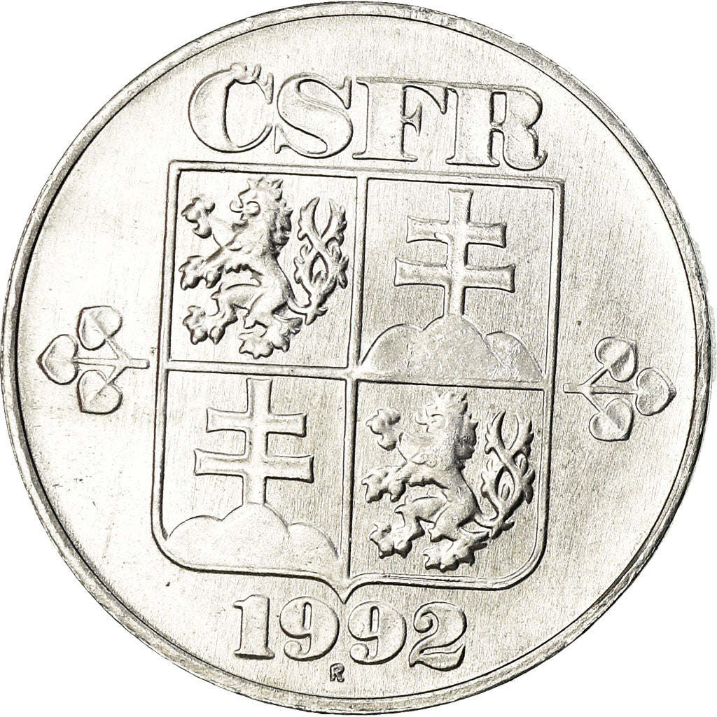 Coin, Czechoslovakia, 10 Haleru, 1992, EF(40-45), Aluminum, KM:146