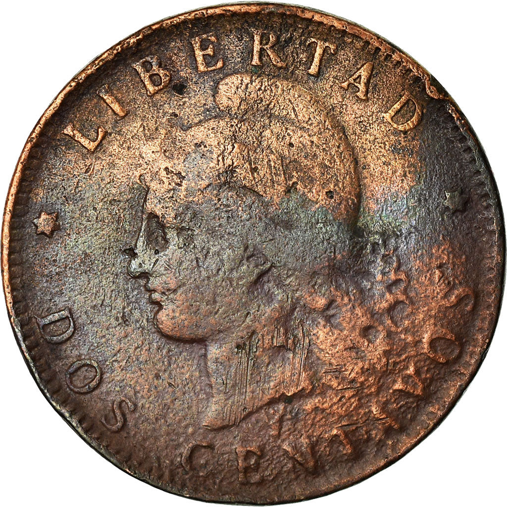 Coin, Argentina, 2 Centavos, 1893, VF(30-35), Bronze, KM:33